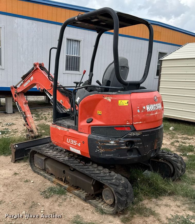 image for item EJ3587 2021 Kubota U35-4 mini excavator