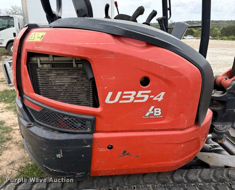 image for item EJ3587 2021 Kubota U35-4 mini excavator