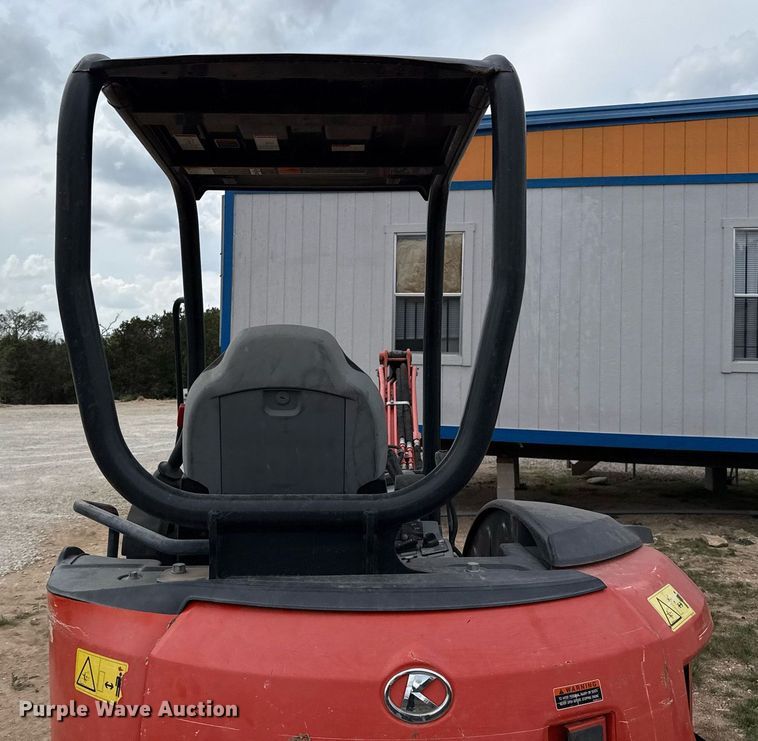 image for item EJ3587 2021 Kubota U35-4 mini excavator