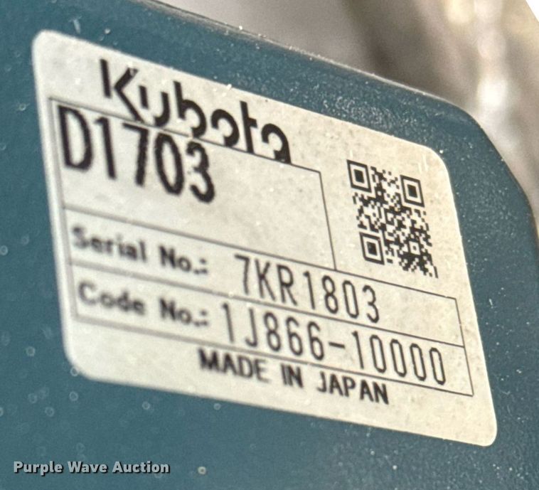 image for item EJ3587 2021 Kubota U35-4 mini excavator