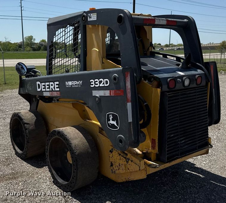image for item EJ3628 2013 John Deere 332D skid steer loader