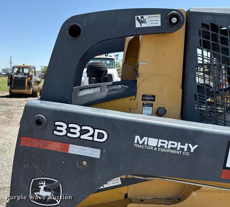 image for item EJ3628 2013 John Deere 332D skid steer loader