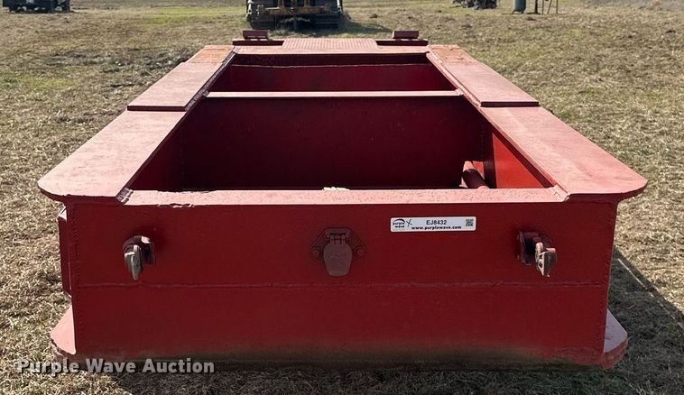 image for item EJ8432 1989 Shop built lowboy equipment trailer