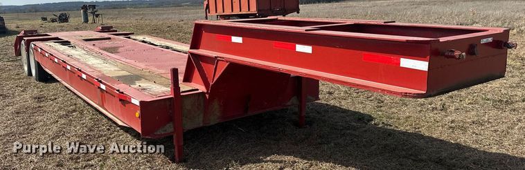 image for item EJ8432 1989 Shop built lowboy equipment trailer