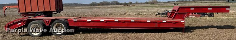 image for item EJ8432 1989 Shop built lowboy equipment trailer