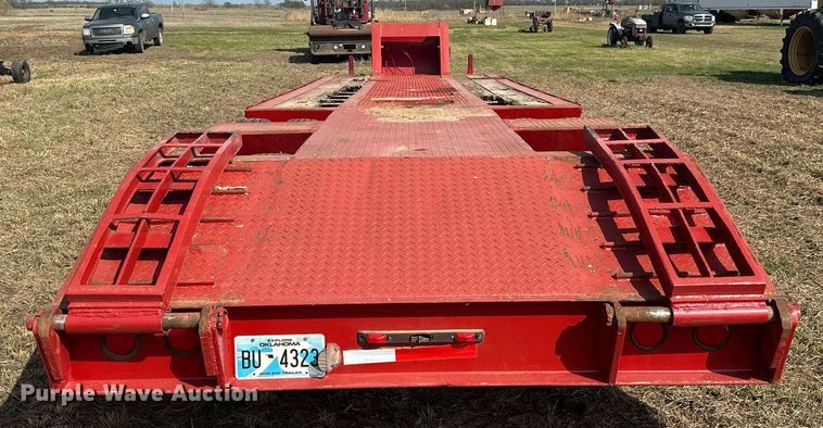 image for item EJ8432 1989 Shop built lowboy equipment trailer