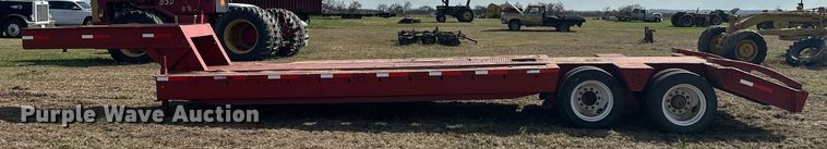 image for item EJ8432 1989 Shop built lowboy equipment trailer