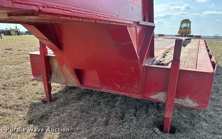 image for item EJ8432 1989 Shop built lowboy equipment trailer