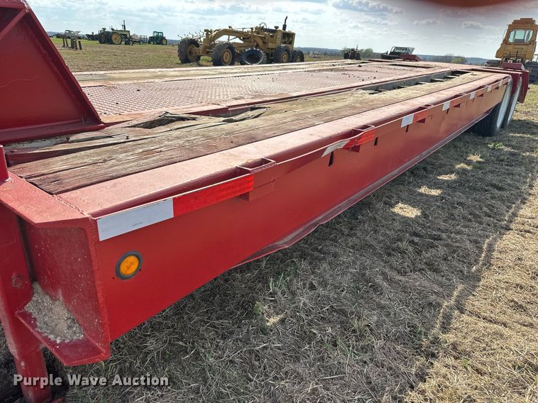 image for item EJ8432 1989 Shop built lowboy equipment trailer