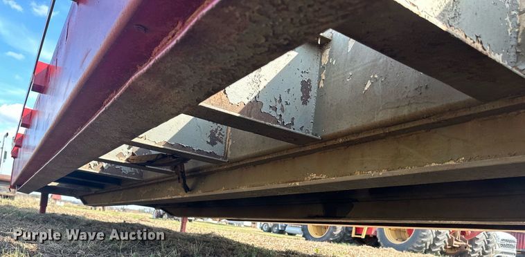 image for item EJ8432 1989 Shop built lowboy equipment trailer