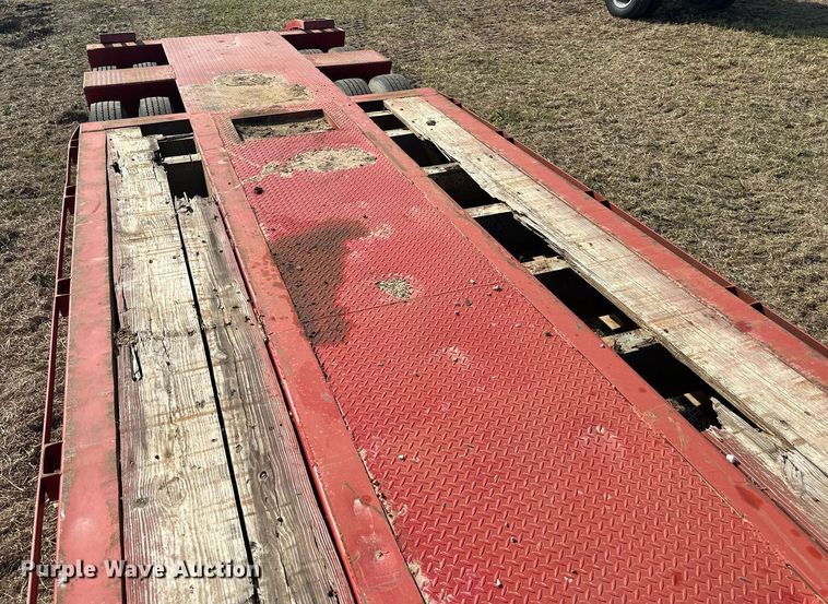 image for item EJ8432 1989 Shop built lowboy equipment trailer