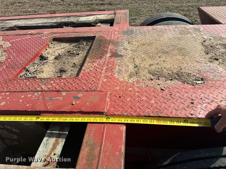 image for item EJ8432 1989 Shop built lowboy equipment trailer