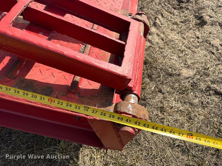 image for item EJ8432 1989 Shop built lowboy equipment trailer