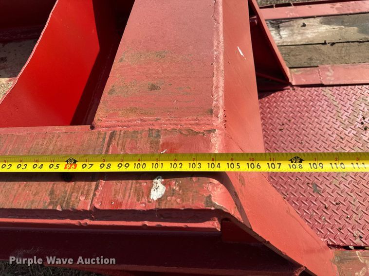 image for item EJ8432 1989 Shop built lowboy equipment trailer