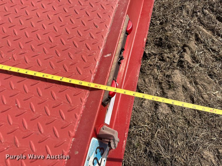 image for item EJ8432 1989 Shop built lowboy equipment trailer