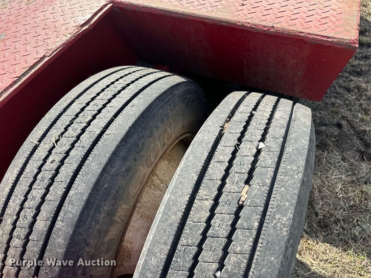 image for item EJ8432 1989 Shop built lowboy equipment trailer