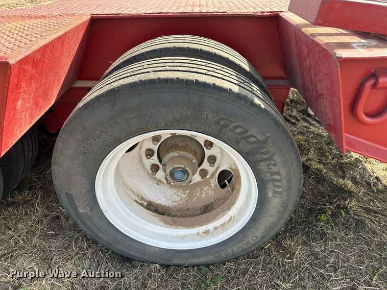 image for item EJ8432 1989 Shop built lowboy equipment trailer