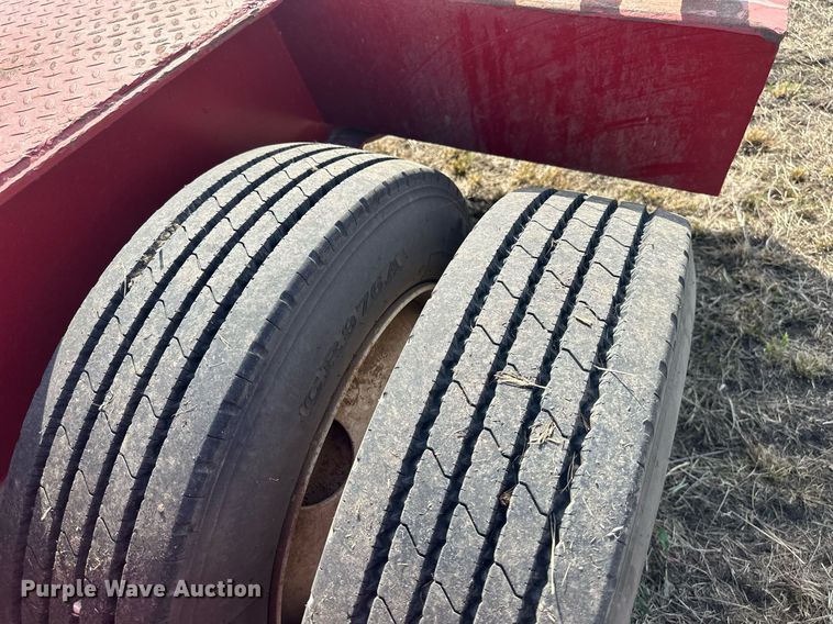 image for item EJ8432 1989 Shop built lowboy equipment trailer