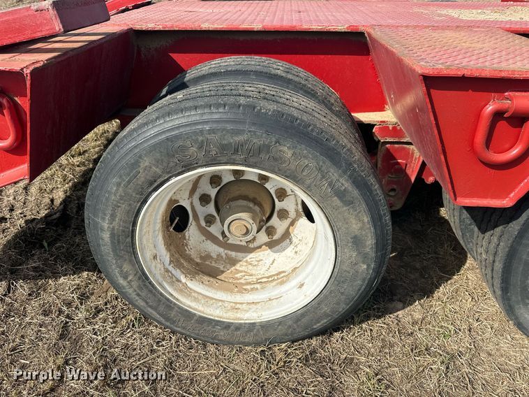 image for item EJ8432 1989 Shop built lowboy equipment trailer