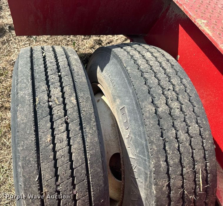 image for item EJ8432 1989 Shop built lowboy equipment trailer