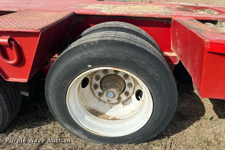 image for item EJ8432 1989 Shop built lowboy equipment trailer