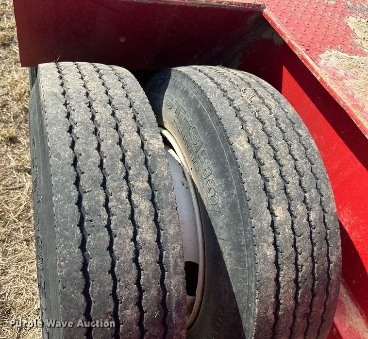 image for item EJ8432 1989 Shop built lowboy equipment trailer