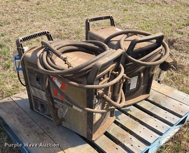 image for item EJ8435 (2) Hypertherm Powermax 1000 plasma cutting systems
