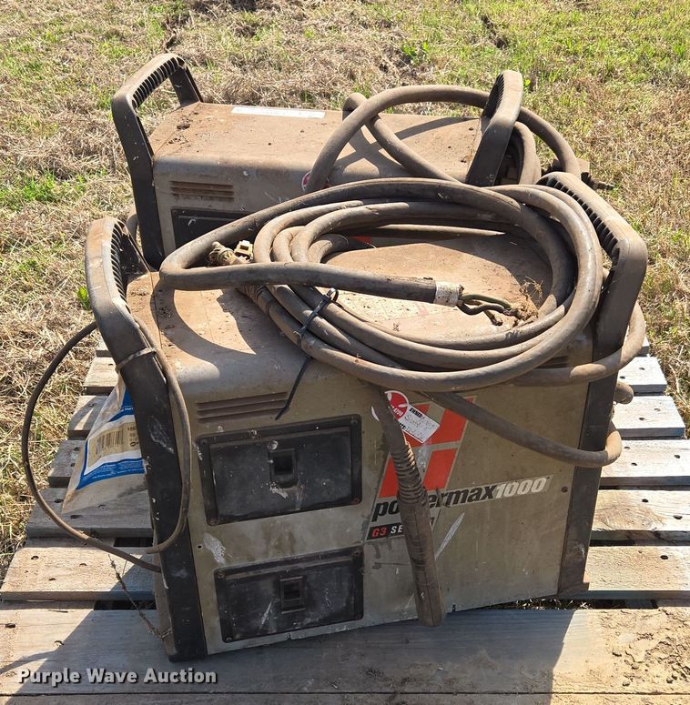 image for item EJ8435 (2) Hypertherm Powermax 1000 plasma cutting systems