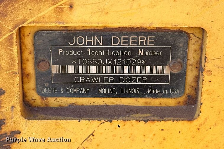 image for item EK0555 2006 John Deere 550J LGP dozer