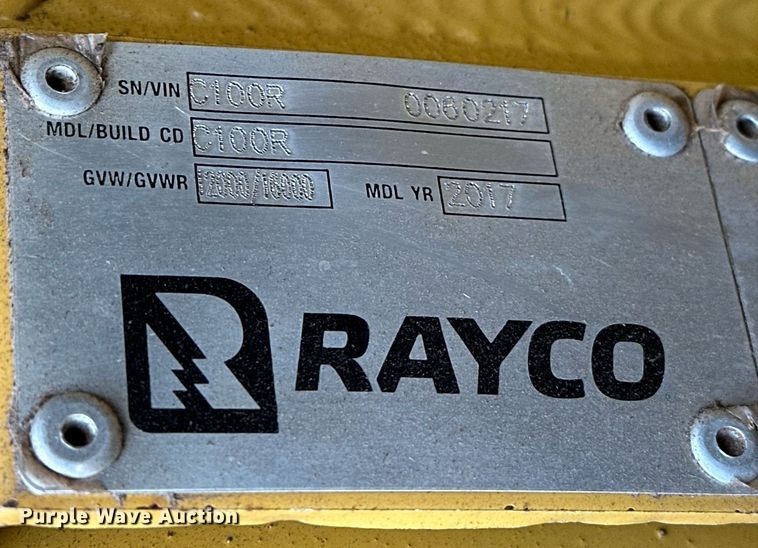 image for item EK0559 2017 Rayco C100R forestry mulcher