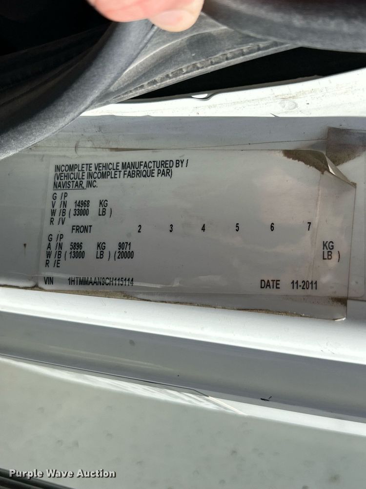 image for item EK2765 2012 International MA025 bucket truck