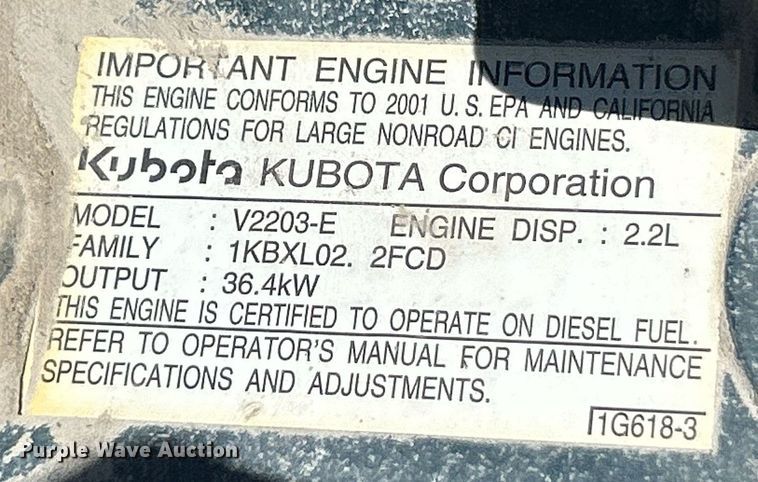 image for item EK2776 2001 Ingersoll Rand DD34HF double drum vibratory roller