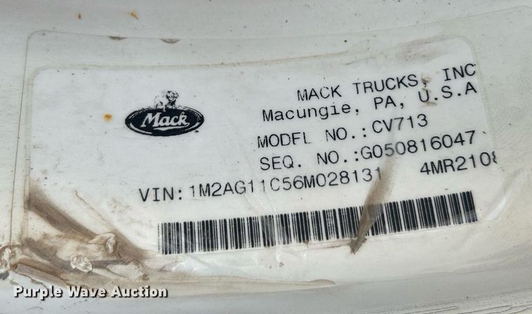 image for item EK2789 2006 Mack Granite dump truck