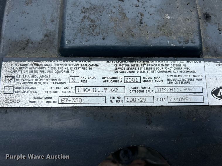 image for item EK2824 2001 Mack RD688S hook lift truck