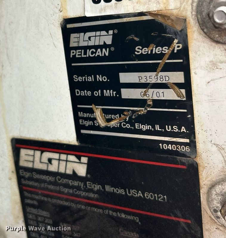image for item EK2826 2001 Elgin Pelican Series P street sweeper
