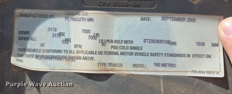 image for item EL5713 2009 Cimline Metro 165 melter applicator