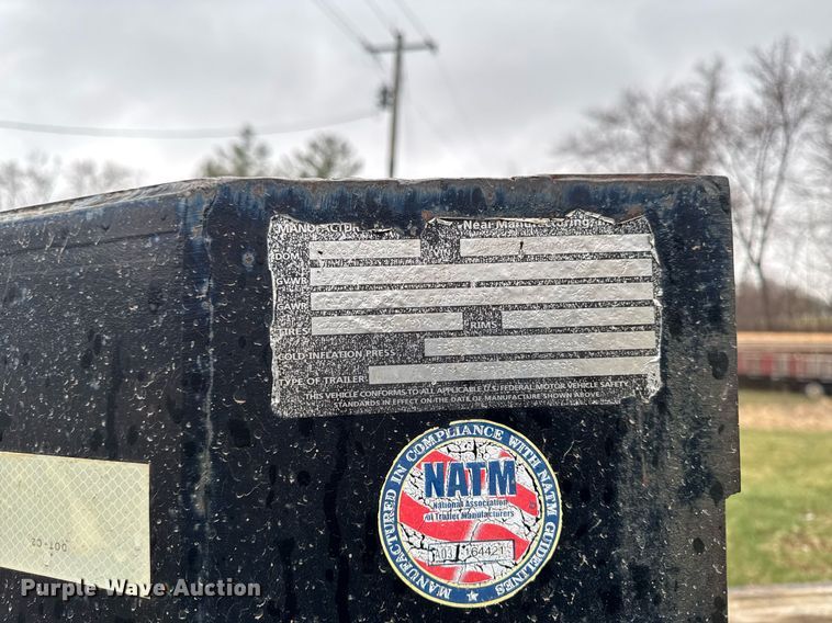 image for item EM3640 2004 Neal Manufacturing equipment trailer