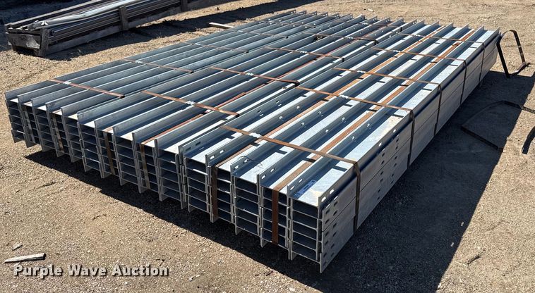image for item EM3680 Approximately 90 units galvanized steel I beams