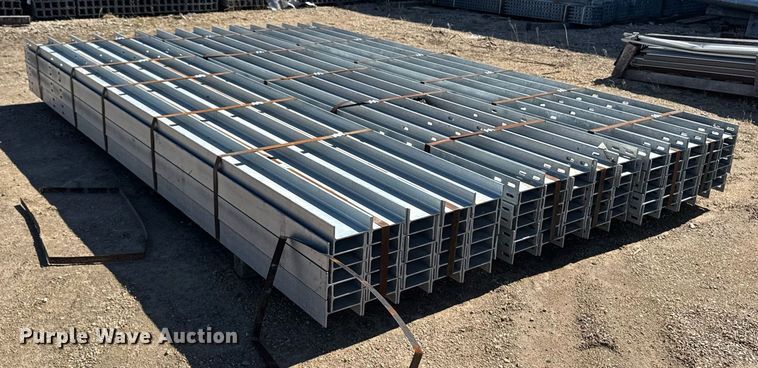 image for item EM3680 Approximately 90 units galvanized steel I beams