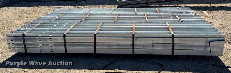 image for item EM3680 Approximately 90 units galvanized steel I beams