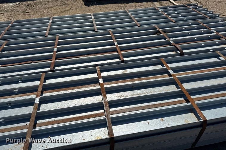 image for item EM3680 Approximately 90 units galvanized steel I beams