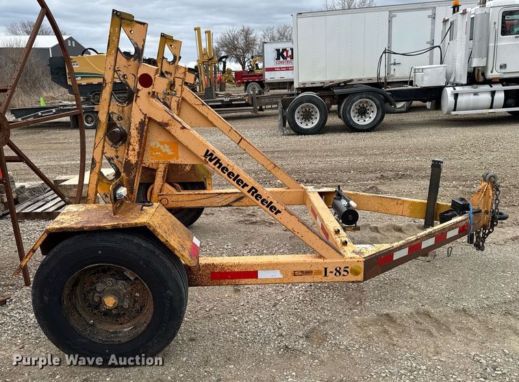 image for item EM3712 2001 Slabach Enterprises Wheel Reeler I-85 reel trailer