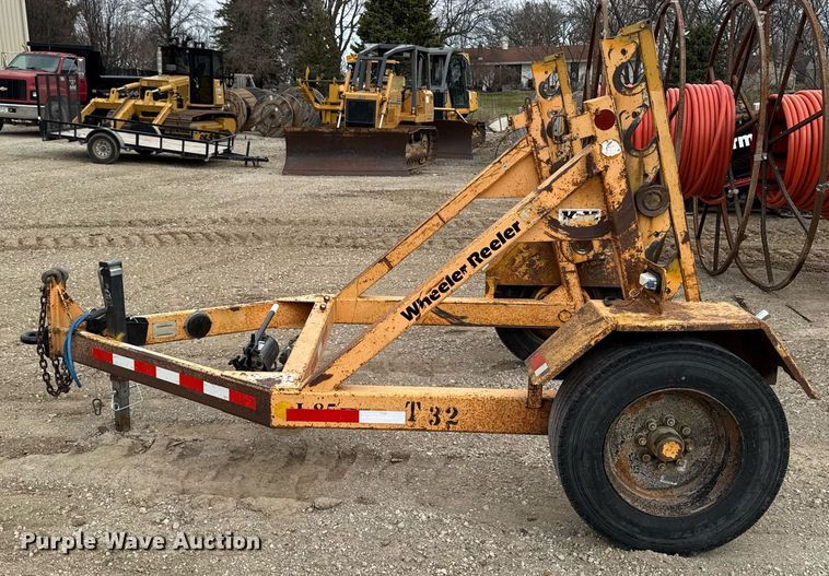 image for item EM3712 2001 Slabach Enterprises Wheel Reeler I-85 reel trailer