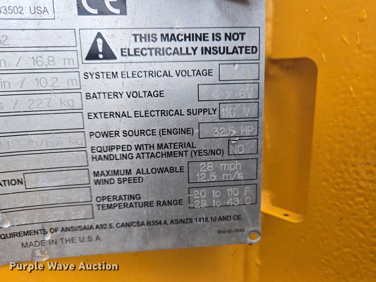 image for item EM6008 2018 Haulotte 55XA boom lift