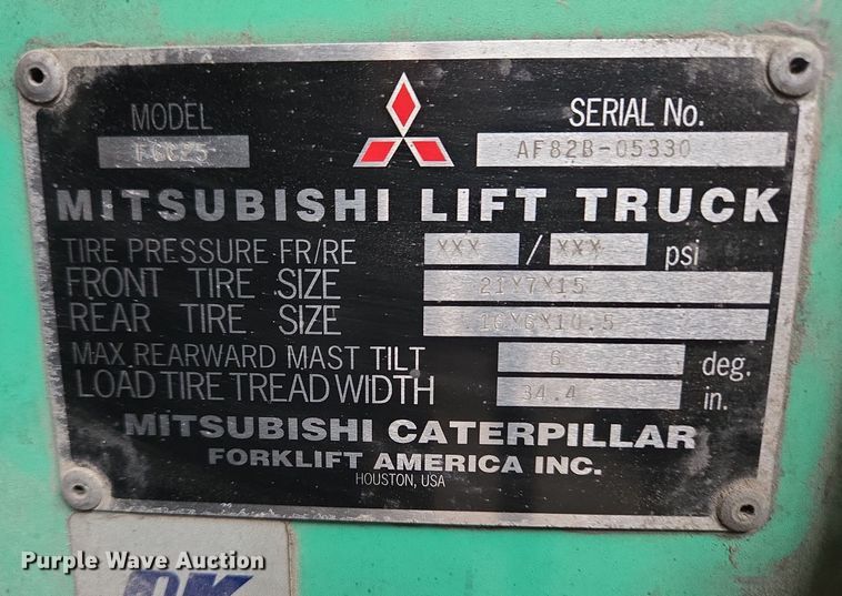 image for item EM6009 Mitsubishi FGC25 forklift