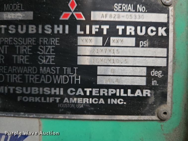 image for item EM6009 Mitsubishi FGC25 forklift