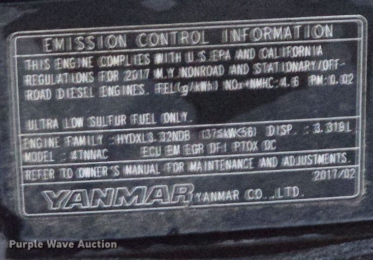 image for item EN8808 2017 John Deere 320E skid steer loader