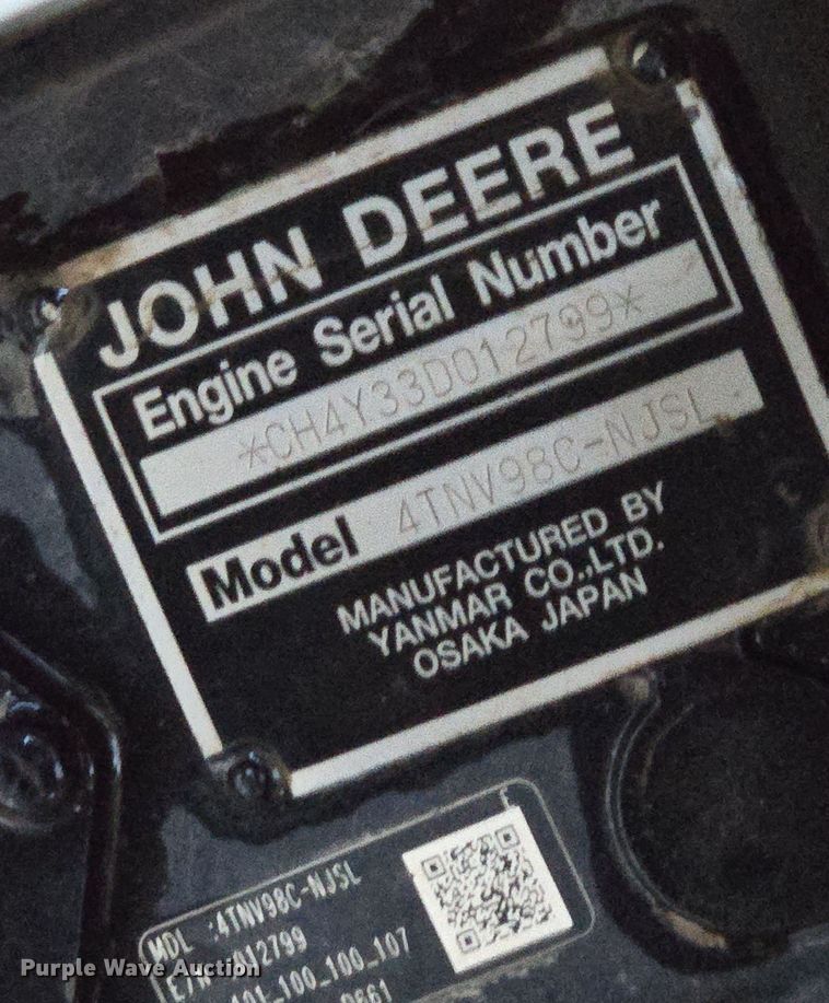 image for item EN8808 2017 John Deere 320E skid steer loader