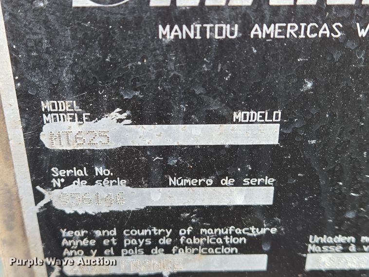 image for item EN8855 2015 Manitou MT625 telehandler