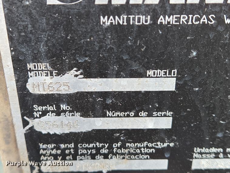 image for item EN8855 2015 Manitou MT625 telehandler